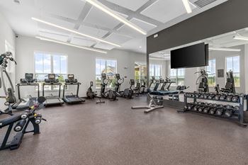 24/7 Gym with strength & cardio equipment